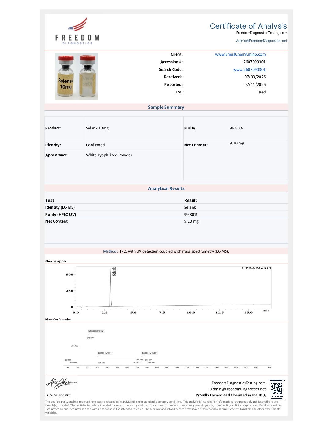 Selank (10mg) - Image 2